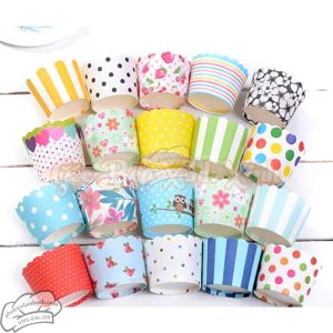 Cupcake giấy nhỏ 6x5x4.5cm 50 cái - Dây