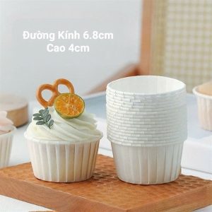 Alternative view of Cupcake giấy 5040 màu trắng 50 cái - Dây