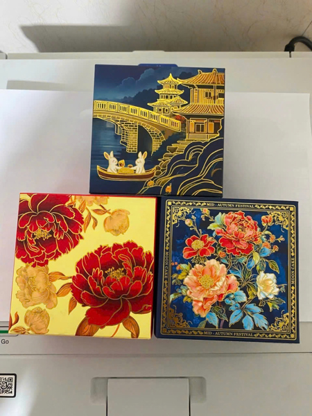 Hộp bánh trung thu 1 bánh - 10 Cái