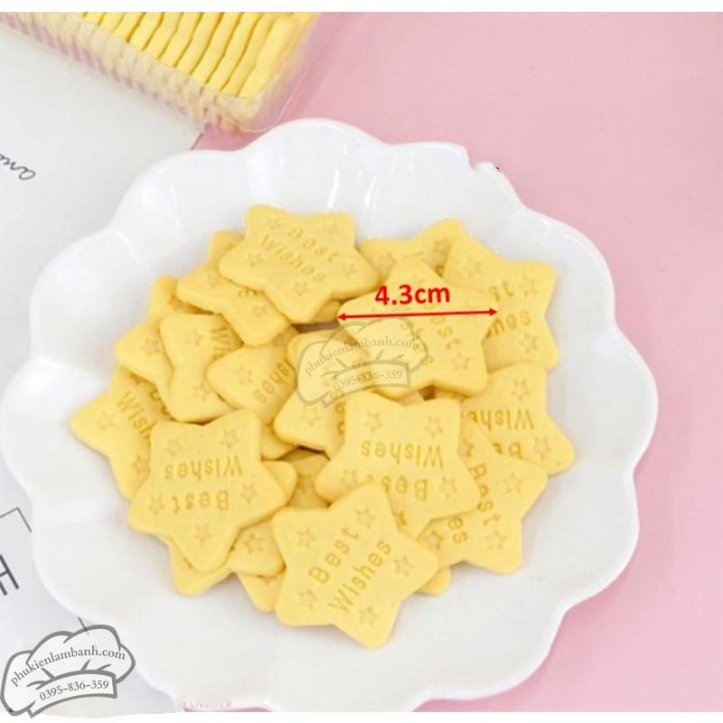 Bánh quy hình ngôi sao Best Whises vàng 180gr/gói - Gói