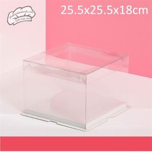 25.5x25.5x18cm Hộp mica 3CT 1 tầng - 381 - 5 Cái