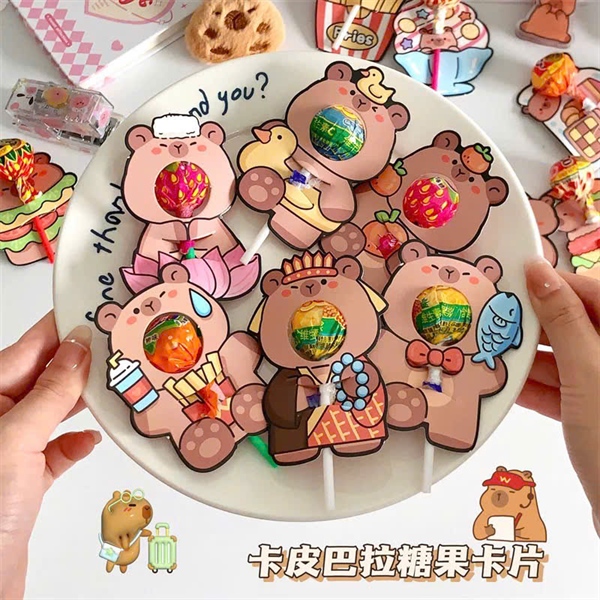 Set 6 Hoa cài kẹo- Capybara 1 - Set