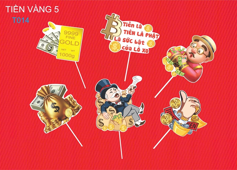 Sét cắm tiền vàng 5 - Set