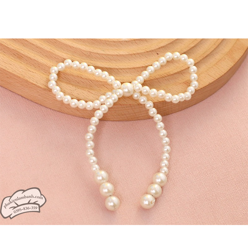 Nơ hạt ngọc trai mềm - Cái