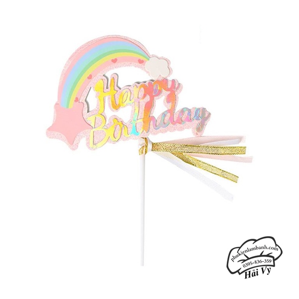 HPBD sao cầu vồng Vàng Hồng - Cái