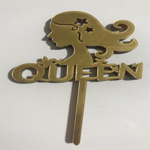 Thẻ cắm mica 10 cái Nữ Queen Vàng - Gói