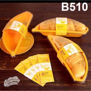 Hộp đựng bánh chuối B510 Kèm tem dán - 100 Cái