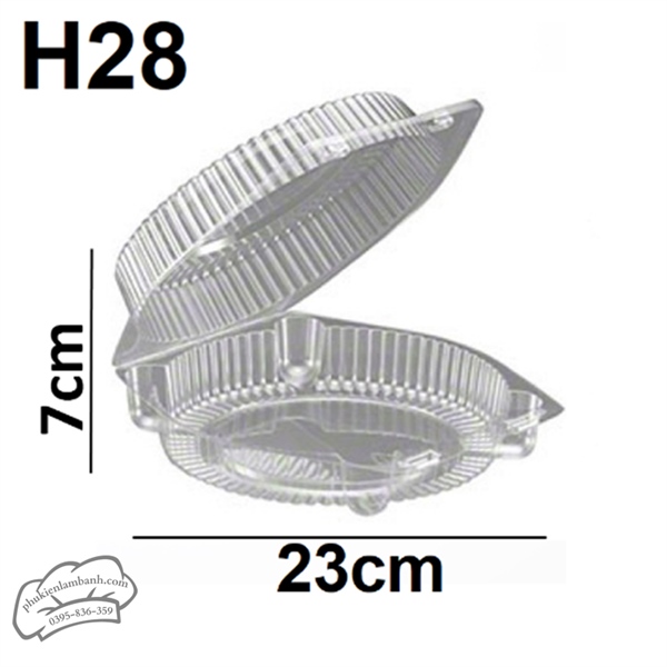 Hộp H28 PET hộp tròn - 50 Cái