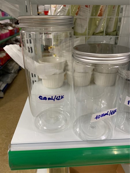Hũ nhựa nắp nhôm vặn 1200ml - 10 Cái