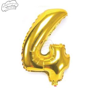 Bóng số vàng số 4 (40cm) - 5 Cái