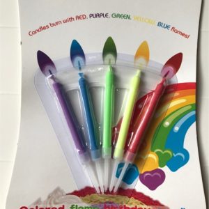 Nến ngọn lửa đổi màu 5 cây - Vỉ