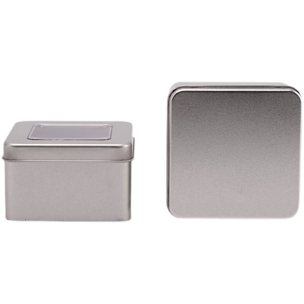 Hộp thiếc Vuông 9x9x5.6cm nắp trong - Cái