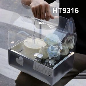 Hộp 2 ngăn quai xách mica Gi Xám - 5 Cái