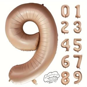 Bóng số nâu số 9 (32 inch-70cm ) - 5 Cái