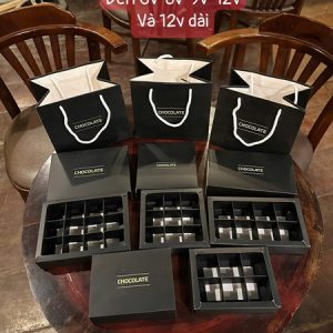 Hộp sôcola 6V Đen set 10h - 10 Cái - Ảnh 3