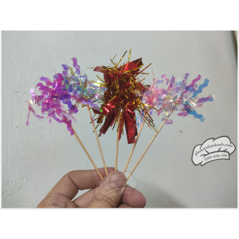 Que cắm tua rua mix màu (5 que/set) - Set
