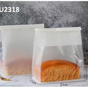 Túi zip bánh mì trắng sz 22x 11 cao 28cm - 100 Cái