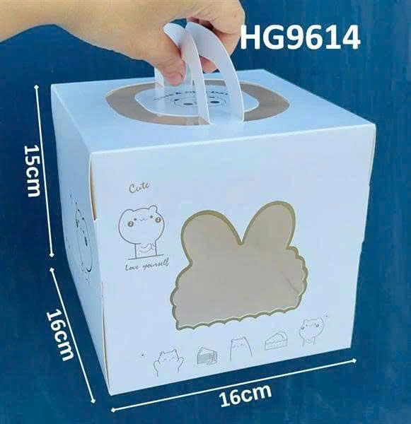 16x16x15cm Hộp giấy gấu xanh - 10 Cái