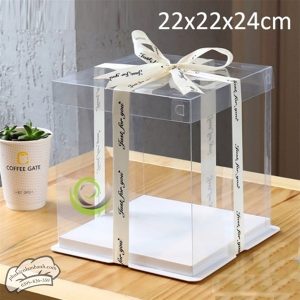 21.5x21.5x24cm Hộp mica 3CT 2 tầng - 362 - 5 Cái