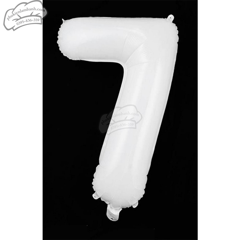 Bóng số trắng số 7 (80cm) - 5 Cái