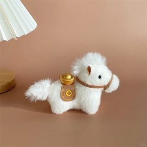 Ngựa Trắng 2026 12cm thú nhồi bông kèm móc khoá - Cái