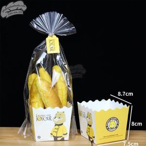 Túi bánh cookies gấu vàng cao size nhỏ - 100 Cái