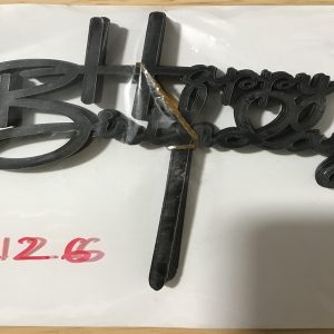 Thẻ cắm mica 10 cái Chữ B to màu Đen - Gói