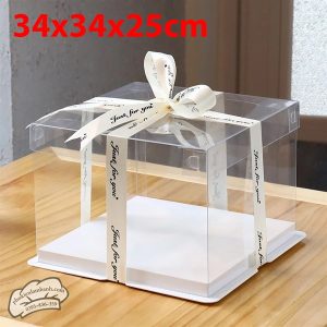 34x34x25cm Hộp mica 3CT 2 tầng - 3122 - 5 Cái