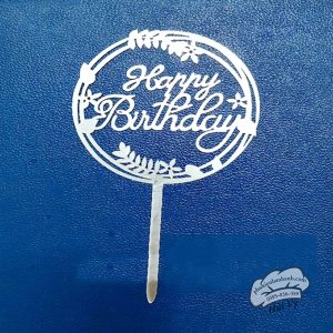 Thẻ cắm mica 10 cái HPBD Cành lá Bạc - Gói