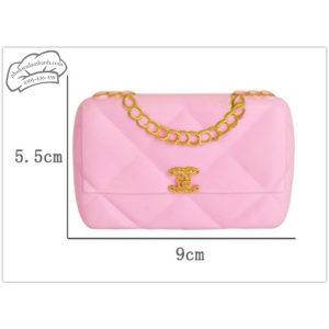 Túi xách nhựa Chanel màu hồng - Cái