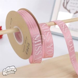 Ruy băng MISS 2.5cm x 44m Hồng Đất - Cuộn