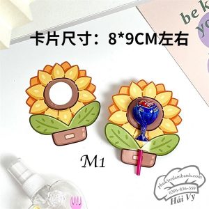 Hoa cài kẹo mẫu M1 hướng dương - 20 cái