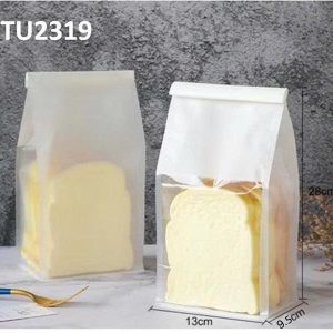 Túi zip bánh mì trắng sz 13x 9.5 cao 28cm - 100 Cái