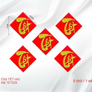 Set 5 chữ Tết - Set