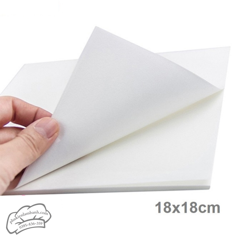 Giấy lót khay Trắng trơn 100 tờ - Bịch