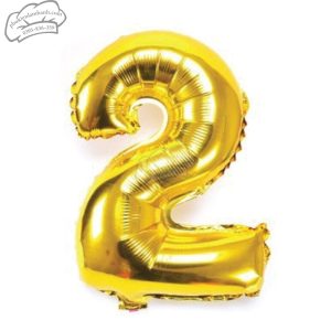 Bóng số vàng số 2 (40cm) - 5 Cái
