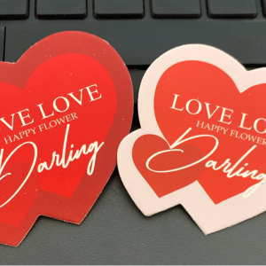 Tag giấy VLT Love - set 10 thẻ TIM ĐÔI - Set