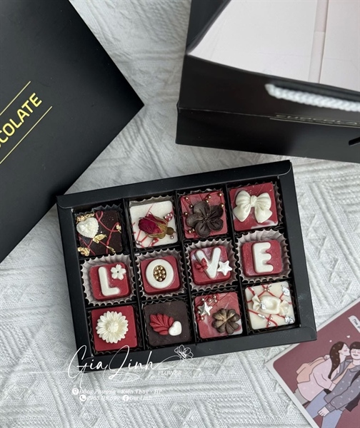 Hộp sôcola 9V Đen set 10h - 10 Cái - Ảnh 2