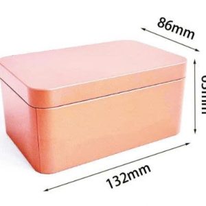 Hộp thiếc Chữ Nhật 13x8.3x6cm màu xanh - Cái - Ảnh 4