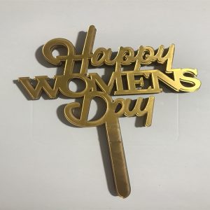 Thẻ cắm mica 10 cái womenday Vàng - Gói