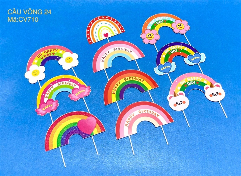 Cầu vồng mix loại 5 cái - Set
