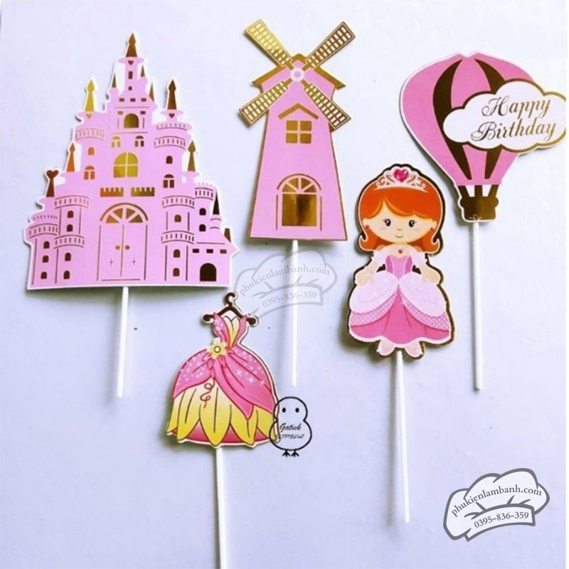 Lâu đài hồng bóng - Set