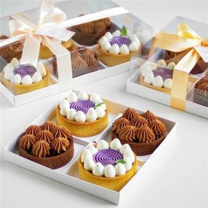 Hộp cupcake mica (đế giấy thấp) 6 Ngăn - 5 Cái - Ảnh 3