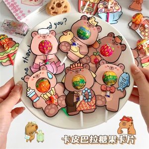 Set 6 Hoa cài kẹo- Capybara 1 - Set