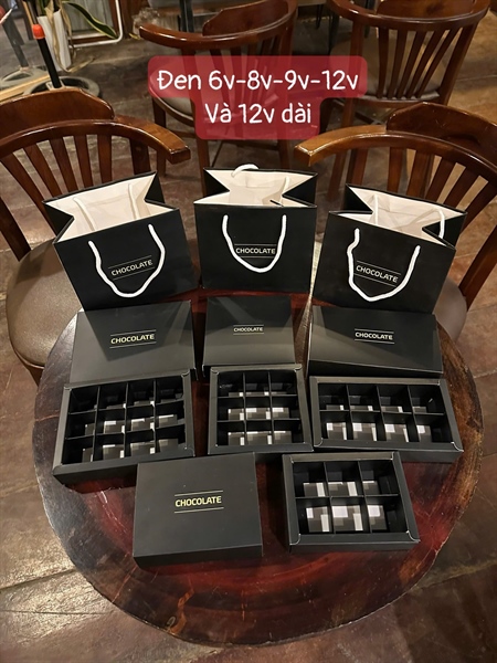 Hộp sôcola 9V Đen set 10h - 10 Cái - Ảnh 3