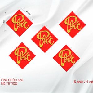 Set 5 chữ Phúc - Set