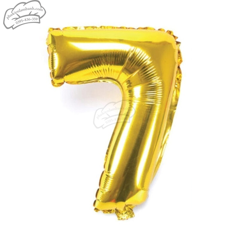 Bóng số vàng số 7 (80cm) - 5 Cái
