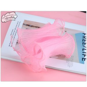 Tấm voan lưới hồng quấn bánh 1 tầng - Gói