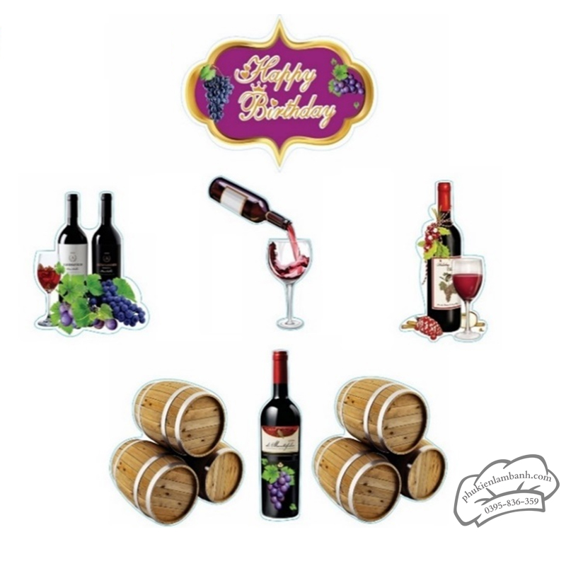 Rượu vang nho nhũ - Set