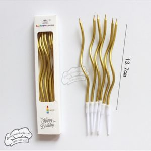 Nến sóng dài NHŨ vàng gold - Vỉ
